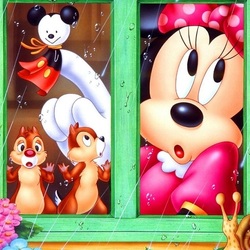 Jigsaw puzzle: Oh, it's raining outside the window