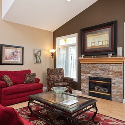 Jigsaw puzzle: Living room with fireplace