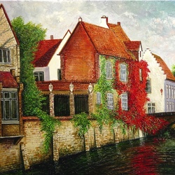 Jigsaw puzzle: Canal houses