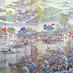 Jigsaw puzzle: The picture is a scroll. Prosperous Suzhou (6)