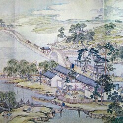 Jigsaw puzzle: The picture is a scroll. Prosperous Suzhou (8)