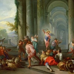 Jigsaw puzzle: Expulsion of the merchants from the temple
