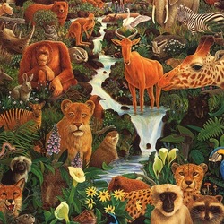 Jigsaw puzzle: Animal magnetism
