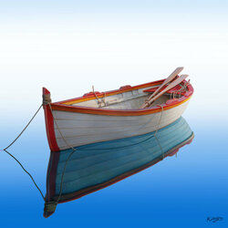 Jigsaw puzzle: Boat with oars