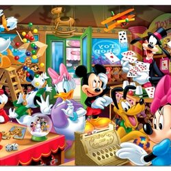 Jigsaw puzzle: Mickey at the toy store