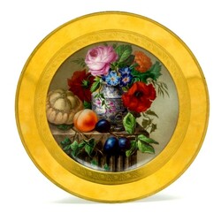 Jigsaw puzzle: Plate with flowers