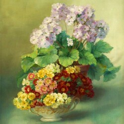 Jigsaw puzzle: Still life with primroses