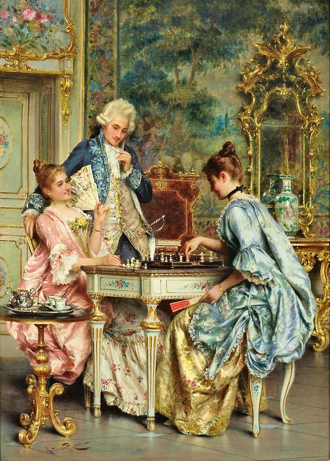 A game of tag by Arturo Ricci - Artvee