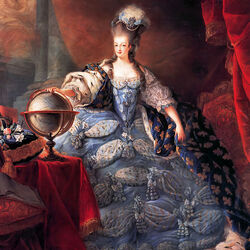 Jigsaw puzzle: Queen Marie Antoinette of France in coronation dress