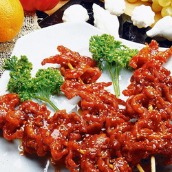 Jigsaw puzzle: Meat on skewers