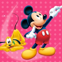 Jigsaw puzzle: Pluto and Mickey