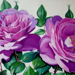 Jigsaw puzzle: Lilac roses
