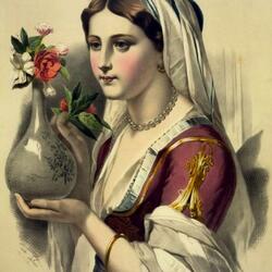 Jigsaw puzzle: Girl with a vase