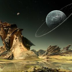 Jigsaw puzzle: Extraterrestrial landscape
