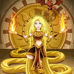 Jigsaw puzzle: Rapunzel - Warrior of the Sun