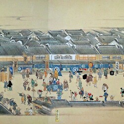Jigsaw puzzle: The picture is a scroll. Prosperous Nihonbashi (4)
