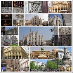 Jigsaw puzzle: Milan. Around the Cathedral
