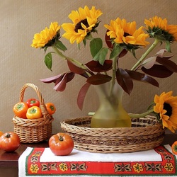 Jigsaw puzzle: Still life in warm colors