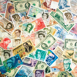 Jigsaw puzzle: Money from different countries