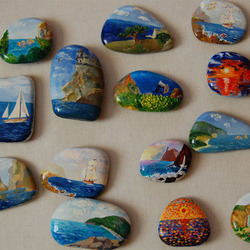 Jigsaw puzzle: Drawings on stones