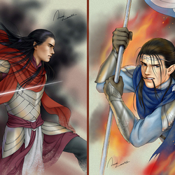 Jigsaw puzzle: Elves of Middle-earth: Feanor and Fingon