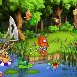 Jigsaw puzzle: Pond