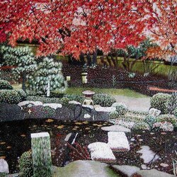 Jigsaw puzzle: Chinese embroidery Su / In the garden