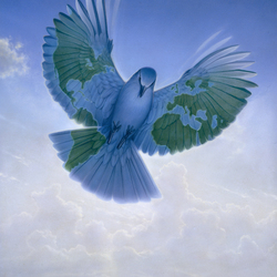 Jigsaw puzzle: Dove of peace