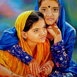 Jigsaw puzzle: Young indian women