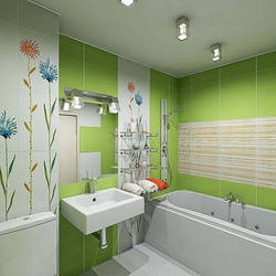 Jigsaw puzzle: Bathroom in green tones