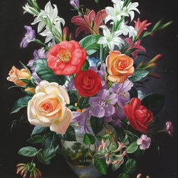 Jigsaw puzzle: Spring bouquet.