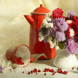Jigsaw puzzle: Still life with chrysanthemums