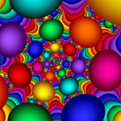 Jigsaw puzzle: Bright fractal