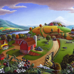 Jigsaw puzzle: Rural panorama