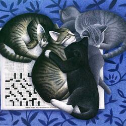 Jigsaw puzzle: Tired ...