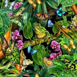 Jigsaw puzzle: Bright colors of the tropics