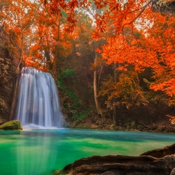 Jigsaw puzzle: Waterfall in the forest