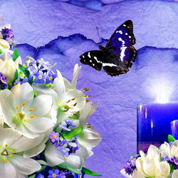 Jigsaw puzzle: Flowers and candles