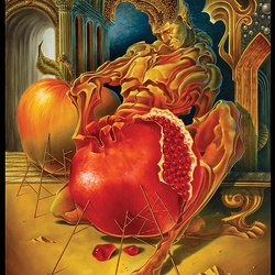 Jigsaw puzzle: Pomegranate and apple
