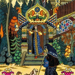 Jigsaw puzzle: Princess and Chernavka