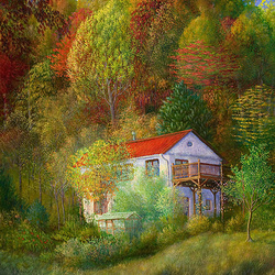 Jigsaw puzzle: House in the grove