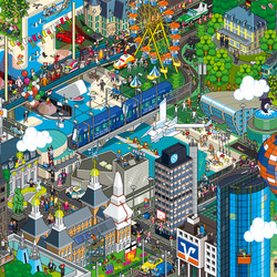 Jigsaw puzzle: Modern city