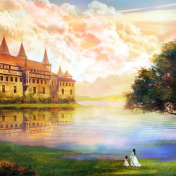 Jigsaw puzzle: Castle by the lake