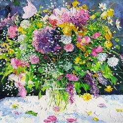 Jigsaw puzzle: Flowers in a vase