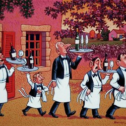 Jigsaw puzzle: Waiters competition
