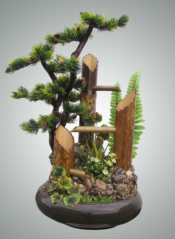 Jigsaw puzzle «Bonsai with fountain» solve jigsaw puzzles online