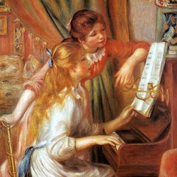 Jigsaw puzzle: Girls at the piano