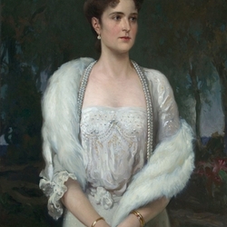 Jigsaw puzzle: Portrait of Empress Alexandra Feodorovna, wife of Nicholas II