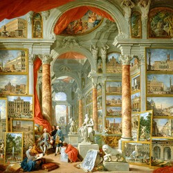 Jigsaw puzzle: Picture Gallery with Views of Modern Rome / Picture gallery with views of modern Rome