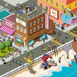 Jigsaw puzzle: City by the sea